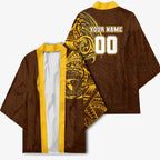 Personalized Hawthorn Hawks Polynesian Kimono Tribal Chest and Sleeve Tattoo Heritage Warrior