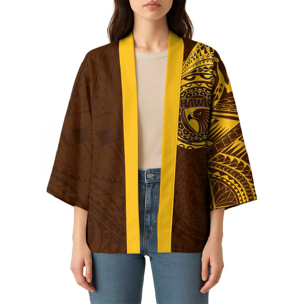 Personalized Hawthorn Hawks Polynesian Kimono Tribal Chest and Sleeve Tattoo Heritage Warrior