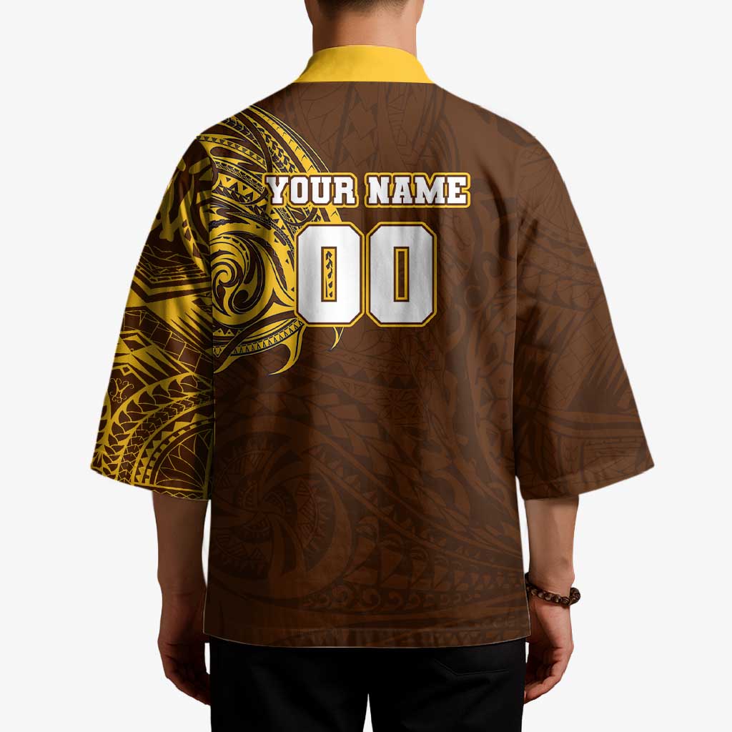 Personalized Hawthorn Hawks Polynesian Kimono Tribal Chest and Sleeve Tattoo Heritage Warrior