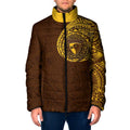 Personalized Hawthorn Hawks Polynesian Padded Jacket Tribal Chest and Sleeve Tattoo Heritage Warrior