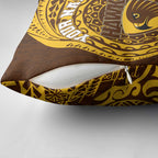 Personalized Hawthorn Hawks Polynesian Pillow Cover Tribal Chest and Sleeve Tattoo Heritage Warrior
