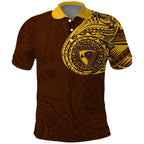 Personalized Hawthorn Hawks Polynesian Polo Shirt Tribal Chest and Sleeve Tattoo Heritage Warrior