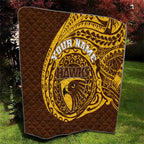 Personalized Hawthorn Hawks Polynesian Quilt Tribal Chest and Sleeve Tattoo Heritage Warrior