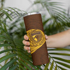 Personalized Hawthorn Hawks Polynesian Skinny Tumbler Tribal Chest and Sleeve Tattoo Heritage Warrior