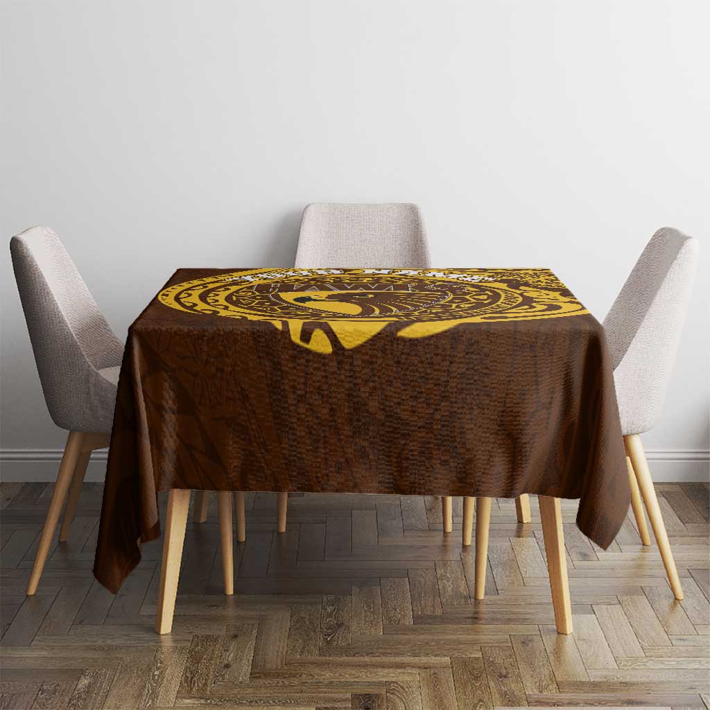Personalized Hawthorn Hawks Polynesian Tablecloth Tribal Chest and Sleeve Tattoo Heritage Warrior