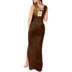 Personalized Hawthorn Hawks Polynesian Tank Maxi Dress Tribal Chest and Sleeve Tattoo Heritage Warrior