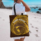 Personalized Hawthorn Hawks Polynesian Tote Bag Tribal Chest and Sleeve Tattoo Heritage Warrior