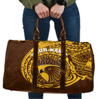 Personalized Hawthorn Hawks Polynesian Travel Bag Tribal Chest and Sleeve Tattoo Heritage Warrior