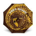 Personalized Hawthorn Hawks Polynesian Umbrella Tribal Chest and Sleeve Tattoo Heritage Warrior