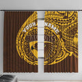 Personalized Hawthorn Hawks Polynesian Window Curtain Tribal Chest and Sleeve Tattoo Heritage Warrior