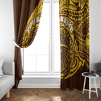 Personalized Hawthorn Hawks Polynesian Window Curtain Tribal Chest and Sleeve Tattoo Heritage Warrior