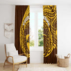 Personalized Hawthorn Hawks Polynesian Window Curtain Tribal Chest and Sleeve Tattoo Heritage Warrior