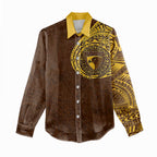 Personalized Hawthorn Hawks Polynesian Women Casual Shirt Tribal Chest and Sleeve Tattoo Heritage Warrior