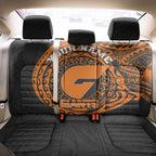 Personalized Giants Polynesian Back Car Seat Cover Tribal Chest and Sleeve Tattoo Heritage Warrior
