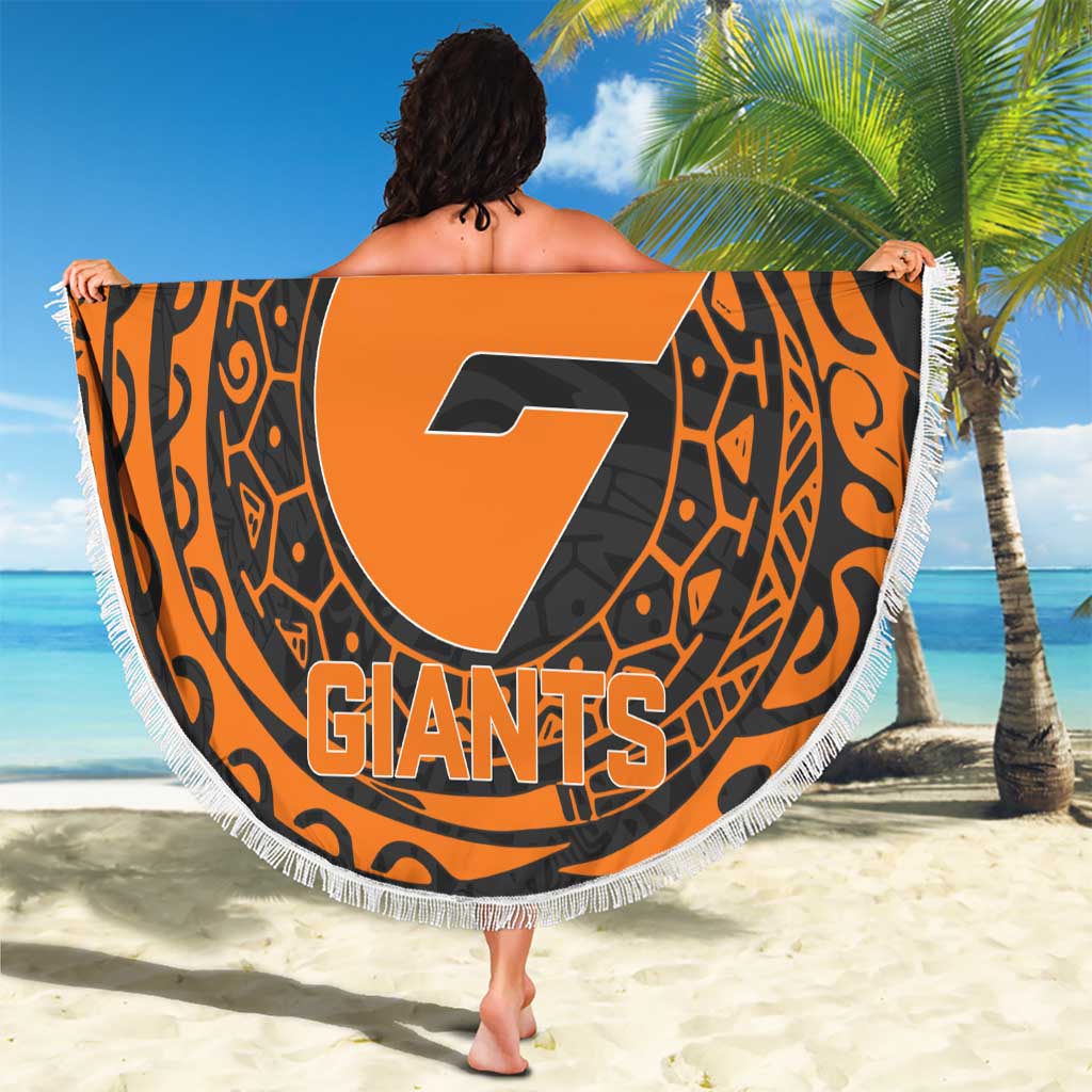 Personalized Giants Polynesian Beach Blanket Tribal Chest and Sleeve Tattoo Heritage Warrior