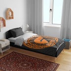 Personalized Giants Polynesian Bedding Set Tribal Chest and Sleeve Tattoo Heritage Warrior