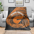 Personalized Giants Polynesian Blanket Tribal Chest and Sleeve Tattoo Heritage Warrior