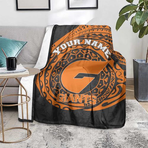 Personalized Giants Polynesian Blanket Tribal Chest and Sleeve Tattoo Heritage Warrior