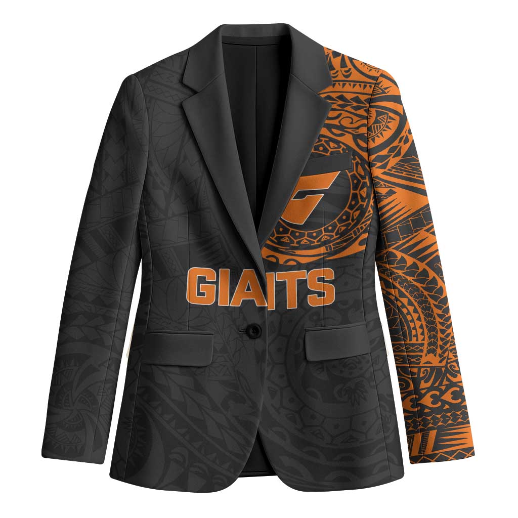 Personalized Giants Polynesian Blazer Tribal Chest and Sleeve Tattoo Heritage Warrior