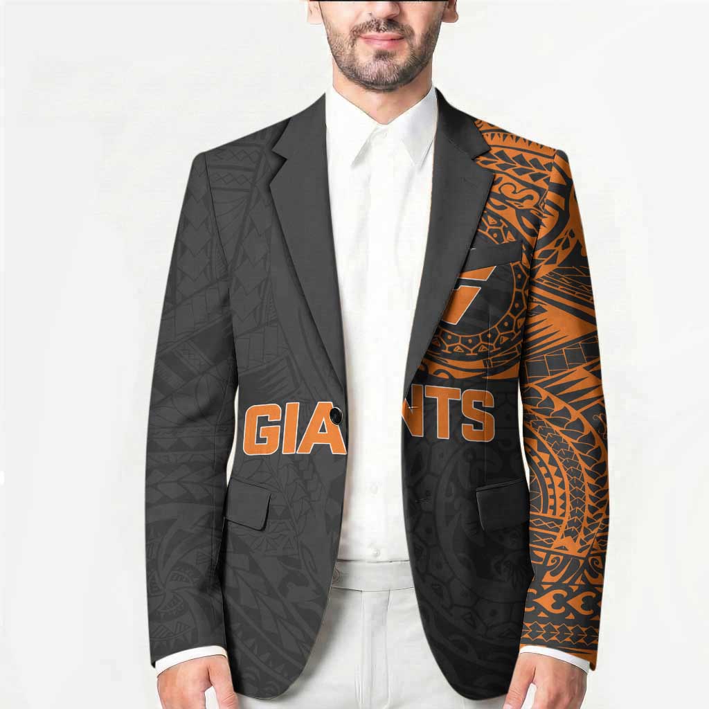 Personalized Giants Polynesian Blazer Tribal Chest and Sleeve Tattoo Heritage Warrior