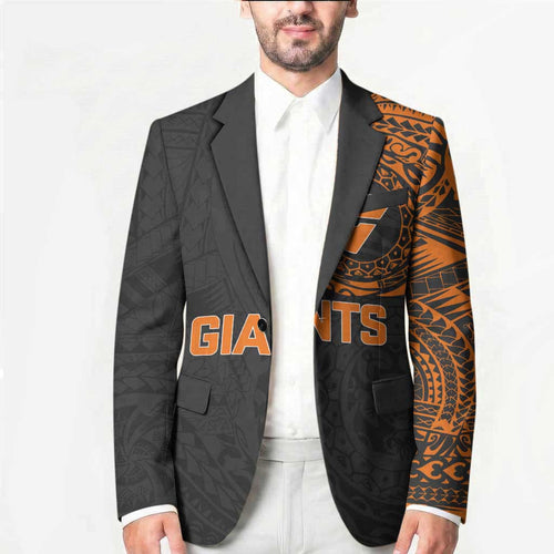 Personalized Giants Polynesian Blazer Tribal Chest and Sleeve Tattoo Heritage Warrior