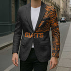 Personalized Giants Polynesian Blazer Tribal Chest and Sleeve Tattoo Heritage Warrior