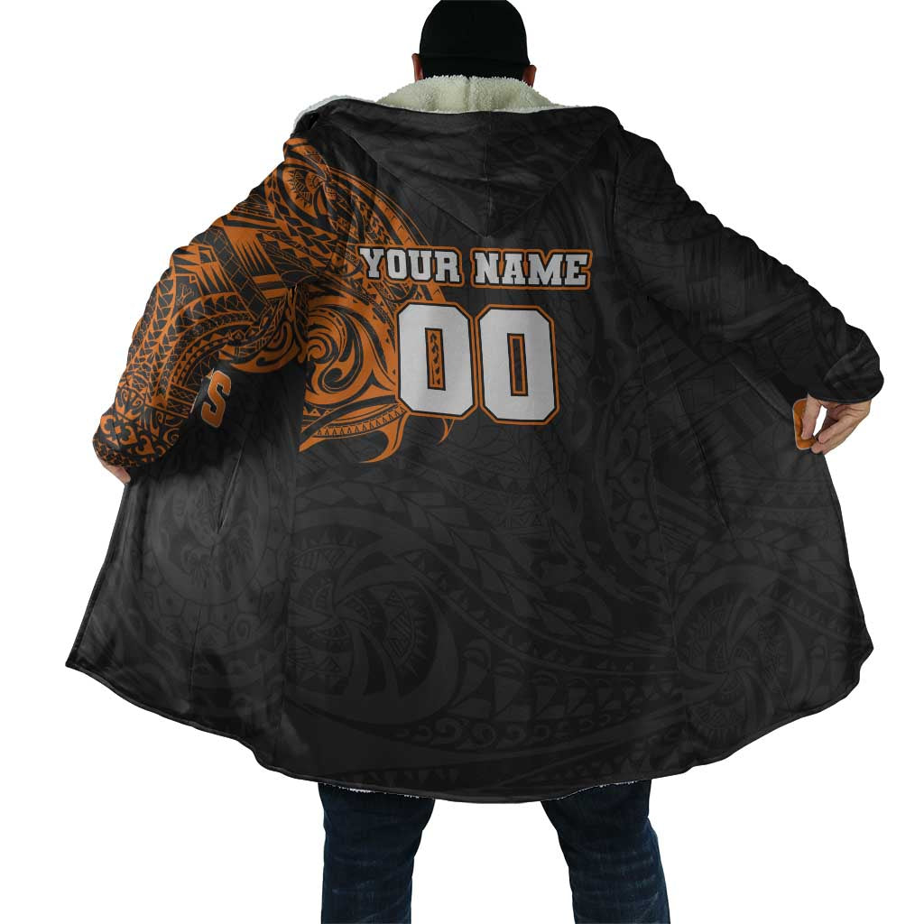 Personalized Giants Polynesian Cloak Tribal Chest and Sleeve Tattoo Heritage Warrior
