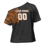 Personalized Giants Polynesian Cross Shoulder Shirt Tribal Chest and Sleeve Tattoo Heritage Warrior