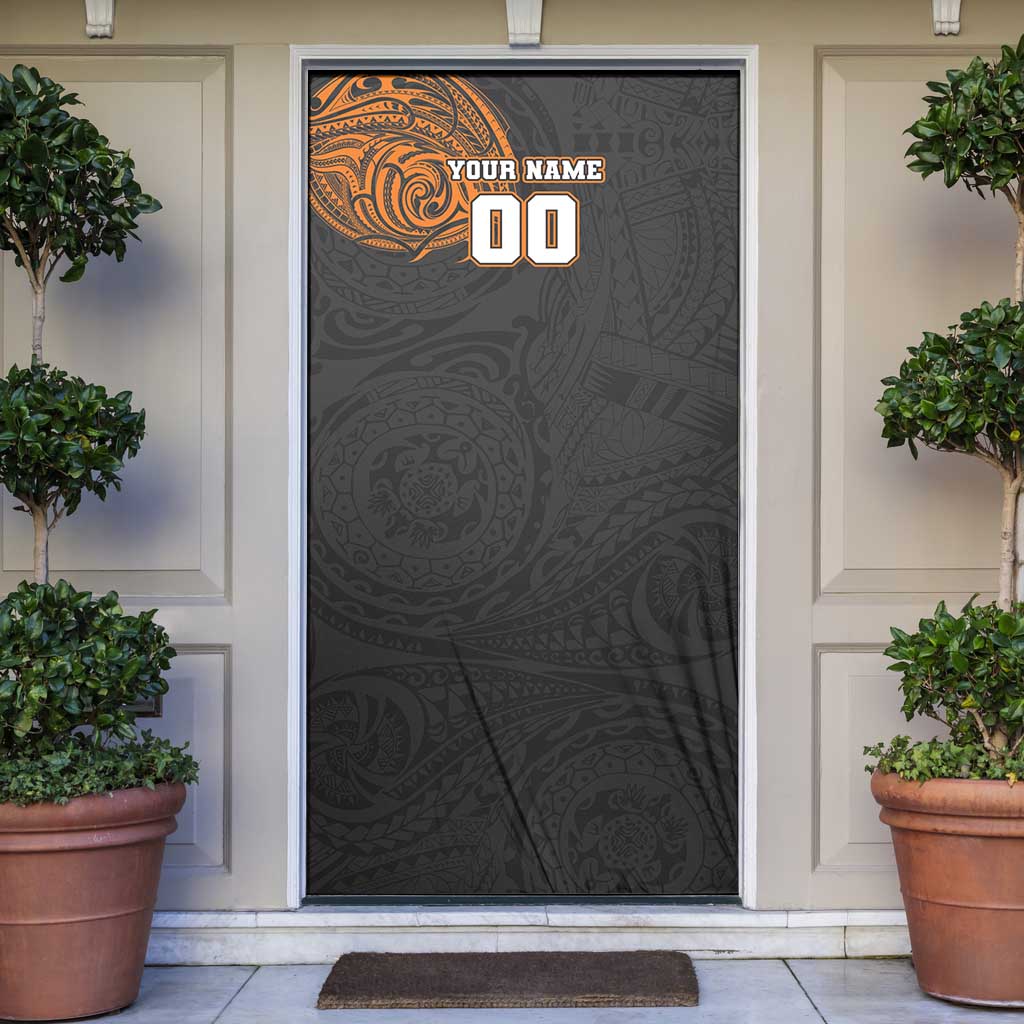 Personalized Giants Polynesian Door Cover Tribal Chest and Sleeve Tattoo Heritage Warrior