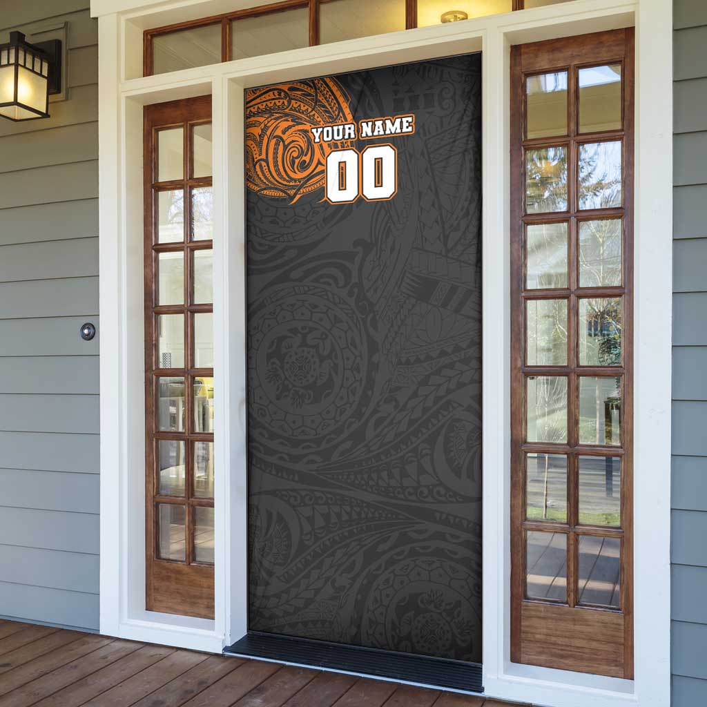 Personalized Giants Polynesian Door Cover Tribal Chest and Sleeve Tattoo Heritage Warrior