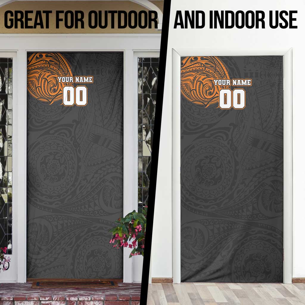 Personalized Giants Polynesian Door Cover Tribal Chest and Sleeve Tattoo Heritage Warrior