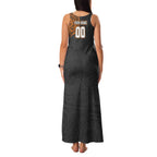 Personalized Giants Polynesian Family Matching Tank Maxi Dress and Hawaiian Shirt Tribal Chest and Sleeve Tattoo Heritage Warrior