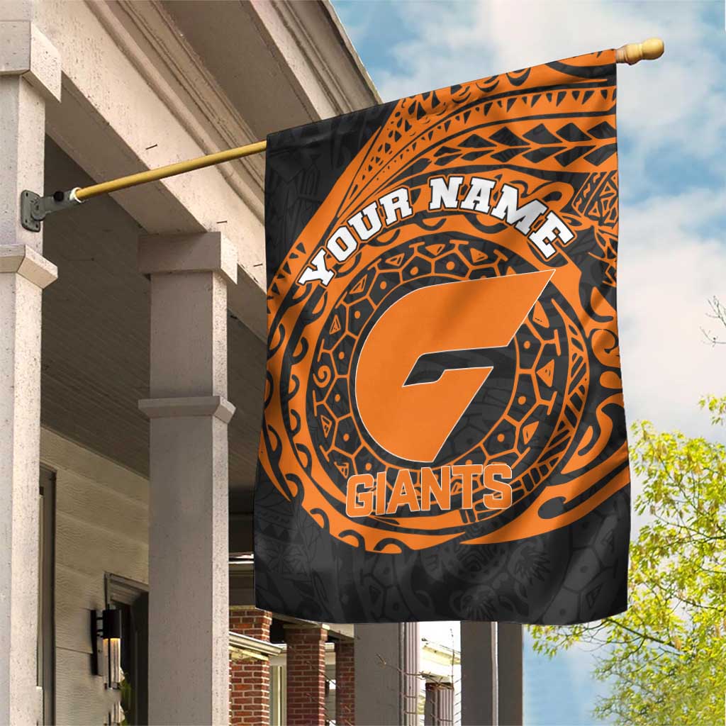 Personalized Giants Polynesian Garden Flag Tribal Chest and Sleeve Tattoo Heritage Warrior