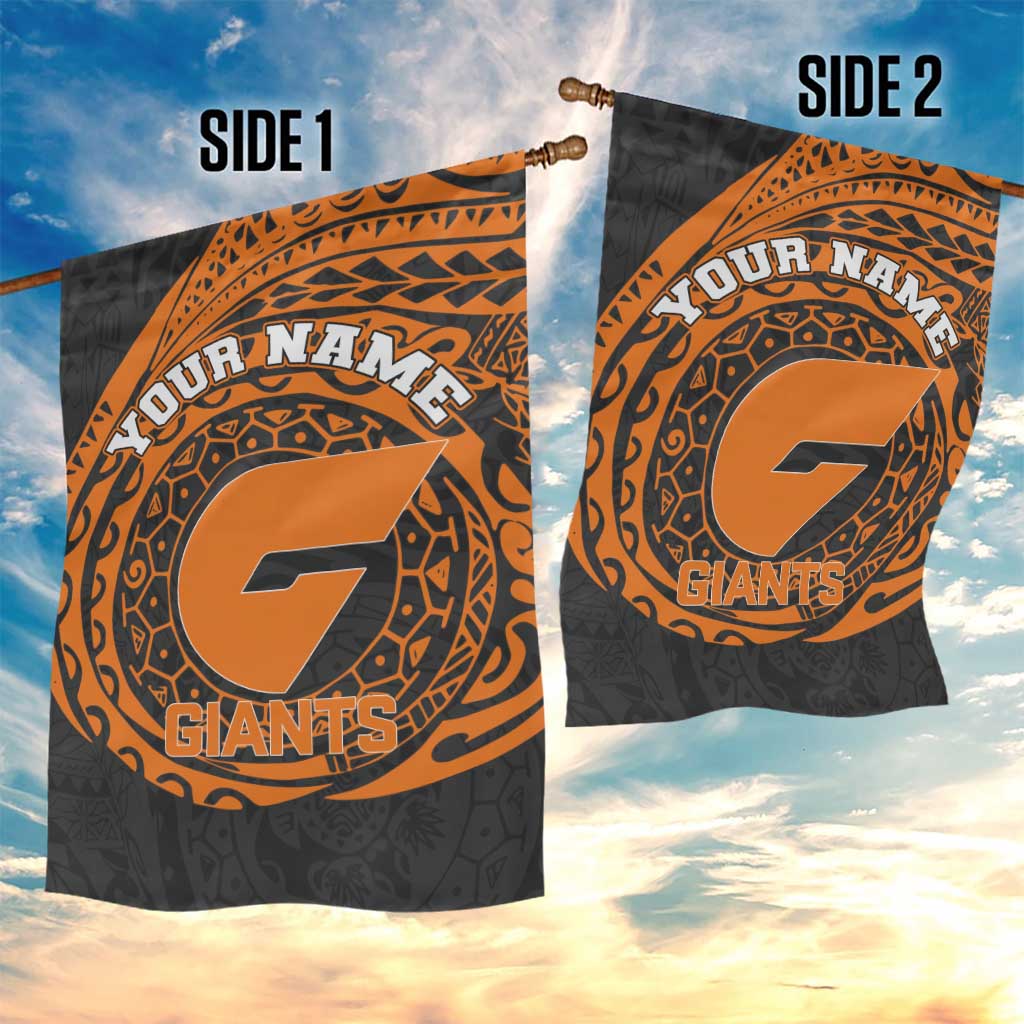 Personalized Giants Polynesian Garden Flag Tribal Chest and Sleeve Tattoo Heritage Warrior