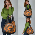 Personalized Giants Polynesian Grocery Bag Tribal Chest and Sleeve Tattoo Heritage Warrior