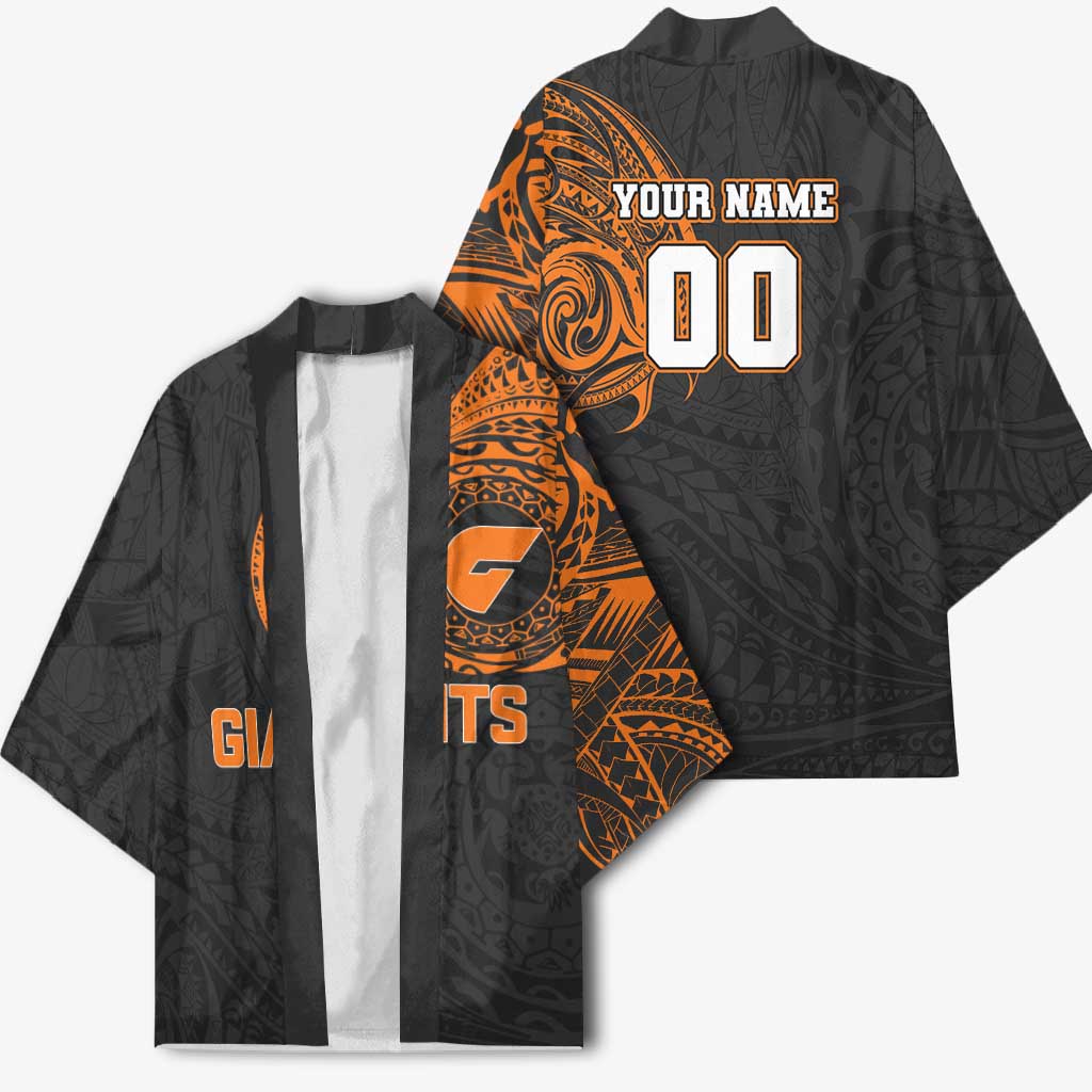 Personalized Giants Polynesian Kimono Tribal Chest and Sleeve Tattoo Heritage Warrior