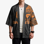 Personalized Giants Polynesian Kimono Tribal Chest and Sleeve Tattoo Heritage Warrior