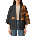 Personalized Giants Polynesian Kimono Tribal Chest and Sleeve Tattoo Heritage Warrior