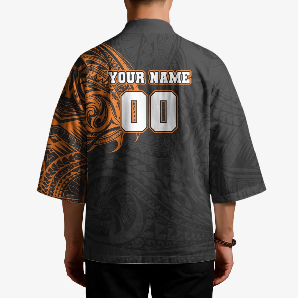 Personalized Giants Polynesian Kimono Tribal Chest and Sleeve Tattoo Heritage Warrior