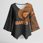 Personalized Giants Polynesian Kimono Sleeve Blouse Tribal Chest and Sleeve Tattoo Heritage Warrior