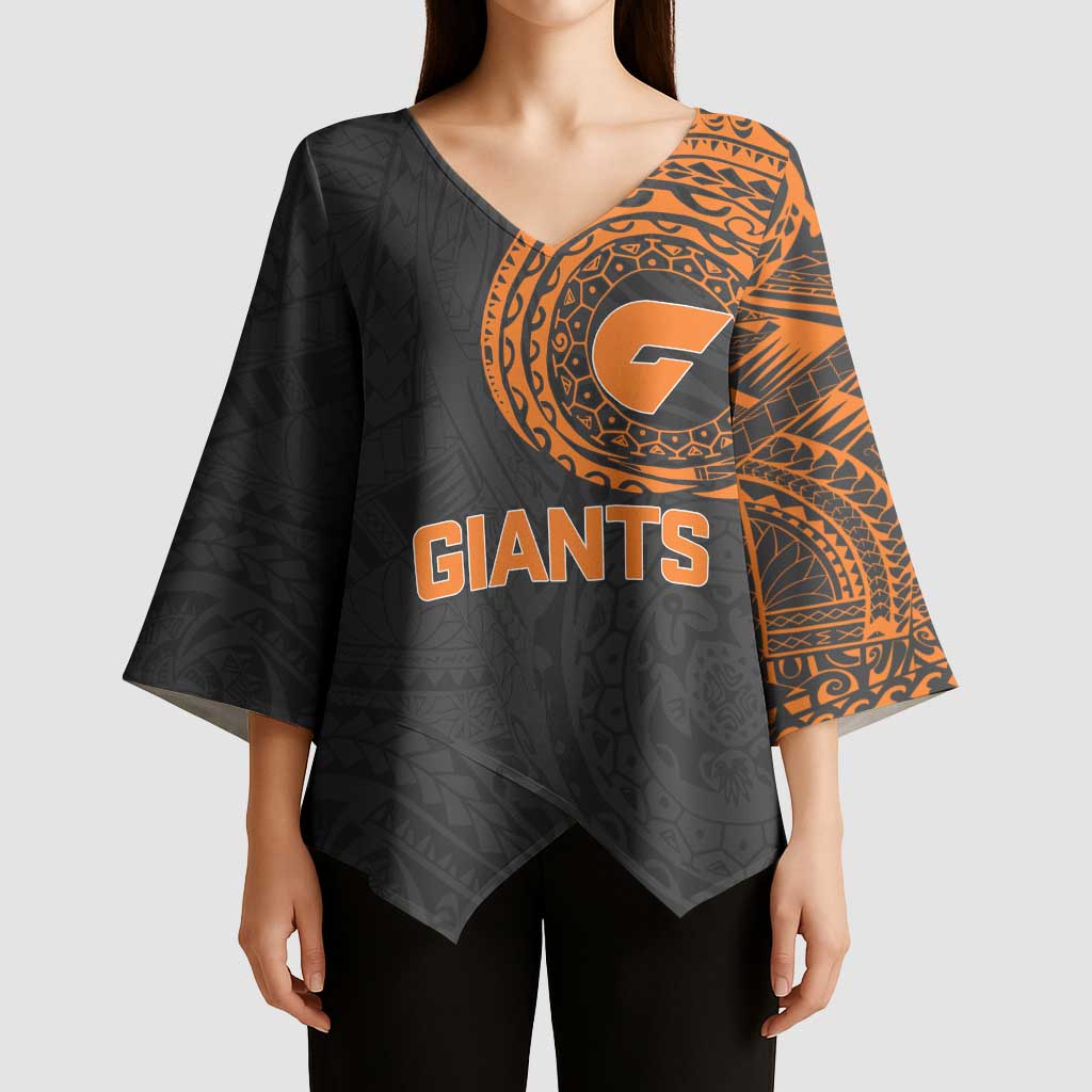 Personalized Giants Polynesian Kimono Sleeve Blouse Tribal Chest and Sleeve Tattoo Heritage Warrior