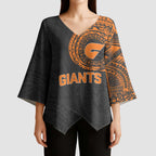 Personalized Giants Polynesian Kimono Sleeve Blouse Tribal Chest and Sleeve Tattoo Heritage Warrior