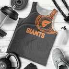 Personalized Giants Polynesian Men Tank Top Tribal Chest and Sleeve Tattoo Heritage Warrior