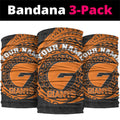 Personalized Giants Polynesian Neck Gaiter Tribal Chest and Sleeve Tattoo Heritage Warrior