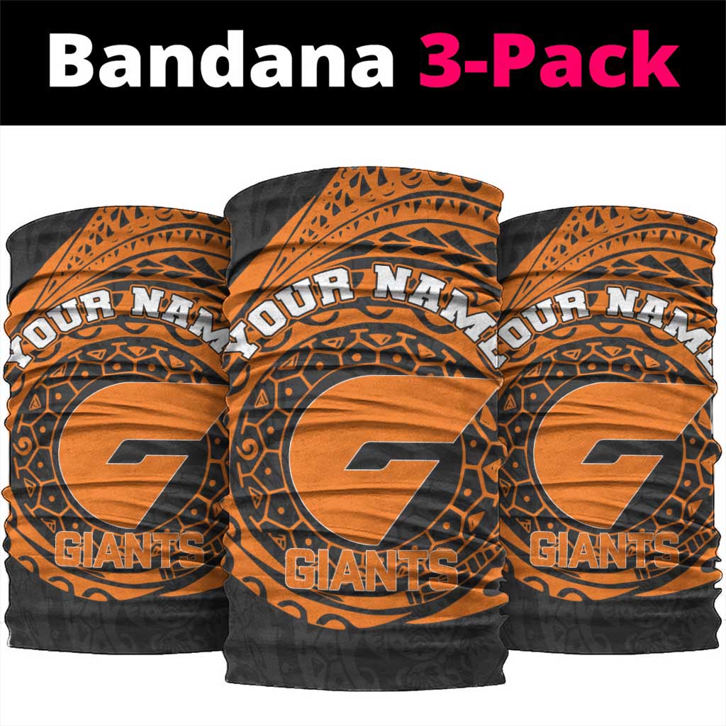 Personalized Giants Polynesian Neck Gaiter Tribal Chest and Sleeve Tattoo Heritage Warrior