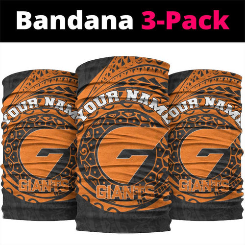 Personalized Giants Polynesian Neck Gaiter Tribal Chest and Sleeve Tattoo Heritage Warrior