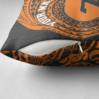 Personalized Giants Polynesian Pillow Cover Tribal Chest and Sleeve Tattoo Heritage Warrior