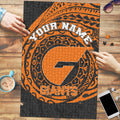 Personalized Giants Polynesian Puzzle Tribal Chest and Sleeve Tattoo Heritage Warrior