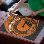 Personalized Giants Polynesian Puzzle Tribal Chest and Sleeve Tattoo Heritage Warrior