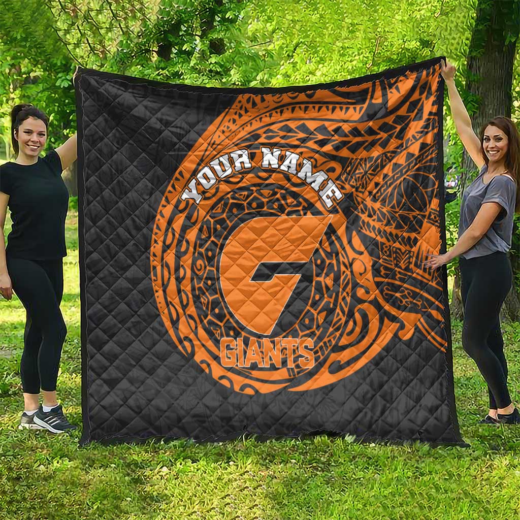 Personalized Giants Polynesian Quilt Tribal Chest and Sleeve Tattoo Heritage Warrior